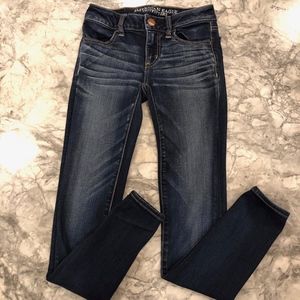 American Eagle-Super Low Rise Jegging, Size 0